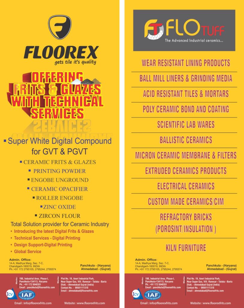 Top Chemicals for Ceramic Tiles and Sanitary wares